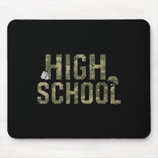 Tarnteam Highschool-Kameradschaft zurück zur Schul Mousepad (Vorne)