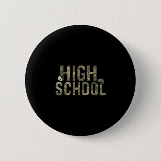 Tarnteam Highschool-Mannschaft Zurück zur Schule L Button (Vorderseite)