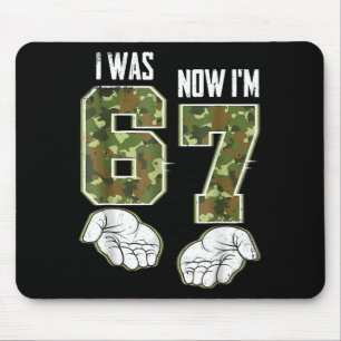 Tarnung 7. Geburtstag Ich war 6 jetzt bin ich 7 67 Mousepad
