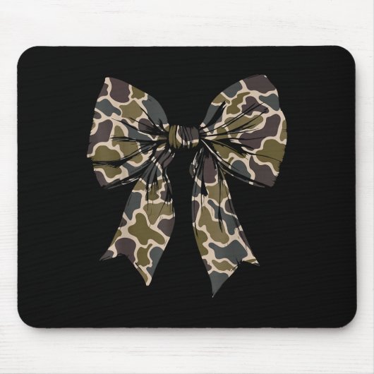 Tarnung Alte Camo-Bogen Camo Coquette Bogen Jagd  Mousepad (Vorne)