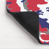 Tarnung, Blau Weiß Rot Grau, Militär, Armee Mousepad (Ecke)
