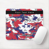 Tarnung, Blau Weiß Rot Grau, Militär, Armee Mousepad (Mit Mouse)