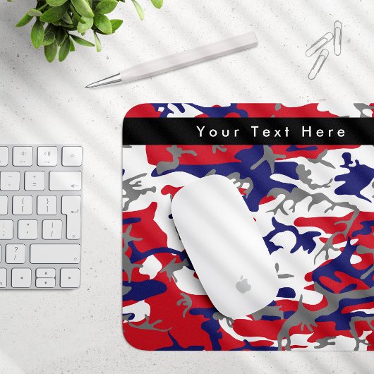 Tarnung, Blau Weiß Rot Grau, Militär, Armee Mousepad