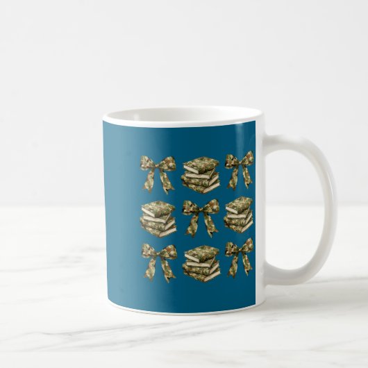 Tarnung Coquette Bogen Lehrer Buch Mädchen getarnt Kaffeetasse (Rechts)