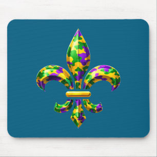 Tarnung fleur de lis mardi gras louisiana new orle mousepad