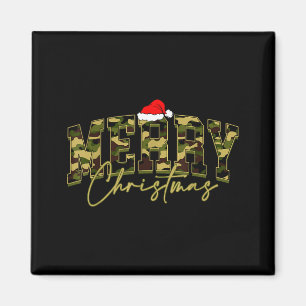 Tarnung Frohe Weihnachten Santa Hut Xmas Pyjama  Magnet