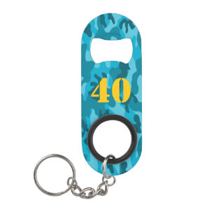 Tarnung Geburtstag ALTER Abenteuer Barware Blau Go Mini Flaschenöffner
