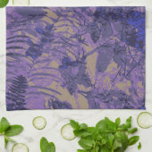 Tarnung gegen blaue Blume Handtuch (Gefaltet)