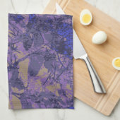 Tarnung gegen blaue Blume Handtuch (Viertel Falte)