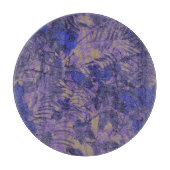Tarnung gegen blaue Blume Schneidebrett (Vorderseite)
