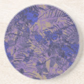 Tarnung gegen blaue Blume Untersetzer (Vorne)