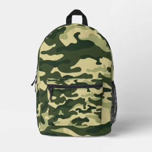 Tarnung Grün Camouflage camo Benutzerdefinierter N Bedruckter Rucksack