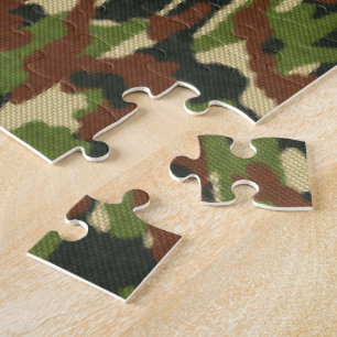 Tarnung Grün und Braun Puzzle
