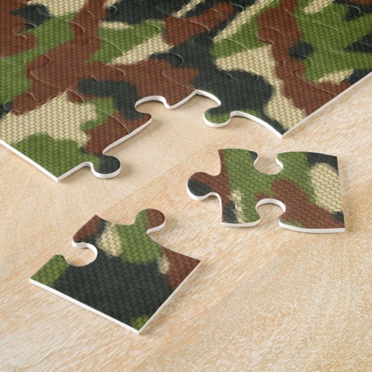 Tarnung Grün und Braun Puzzle (Seite)