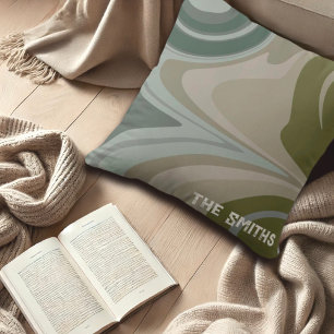 Tarnung Inspirierter Personalisierter Name Abstrak Kissen