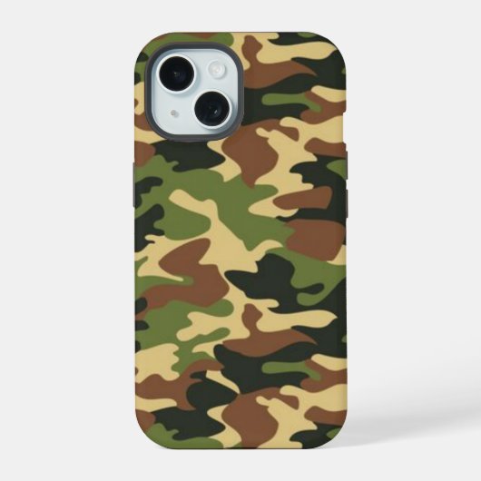 Tarnung iPhone 15 Hülle (Rückseite)
