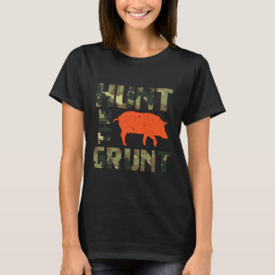 Tarnung Jagd auf das Grunzen Schwein Vintage Wilds T-Shirt