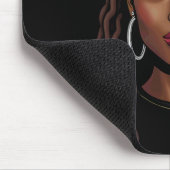 Tarnung Juneteenth Unbesorgt Schwarzes Mädchen Loc Mousepad (Ecke)