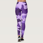 Tarnung lila leggings (Rückseite)
