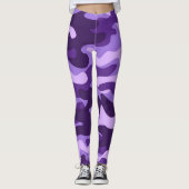 Tarnung lila leggings (Vorderseite)