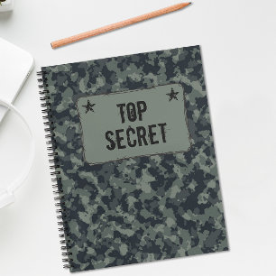 Tarnung Militär Top Secret Notizblock