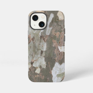 Tarnung mit Platanen-Look, wirkt wie ein Rindenmus iPhone 13 Mini Hülle