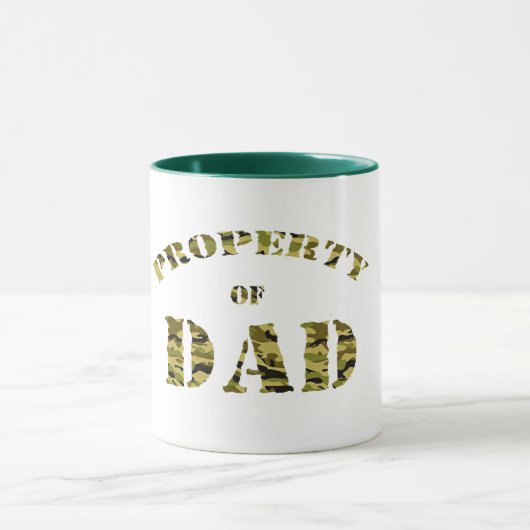 Tarnung Papa Design Camouflage Vatertag Geschenk I Tasse (Zentrum)