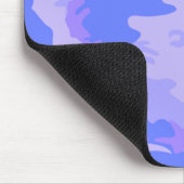 Tarnung Pastellblau abstraktes Muster Mousepad (Ecke)