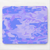 Tarnung Pastellblau abstraktes Muster Mousepad (Vorne)