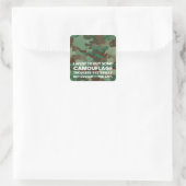 TARNUNG QUADRATISCHER AUFKLEBER (Tasche)