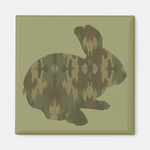 Tarnung Silhouette Osterhase Magnet