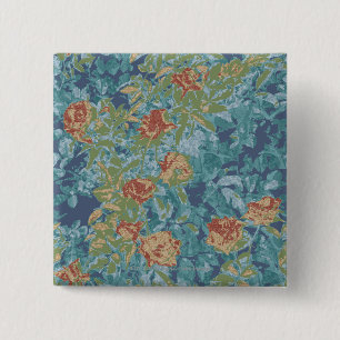 Tarnung und Blumen Button