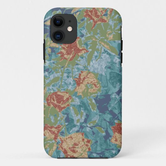 Tarnung und Blumen Case-Mate iPhone Hülle (Rückseite)