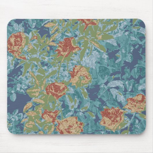 Tarnung und Blumen Mousepad (Vorne)