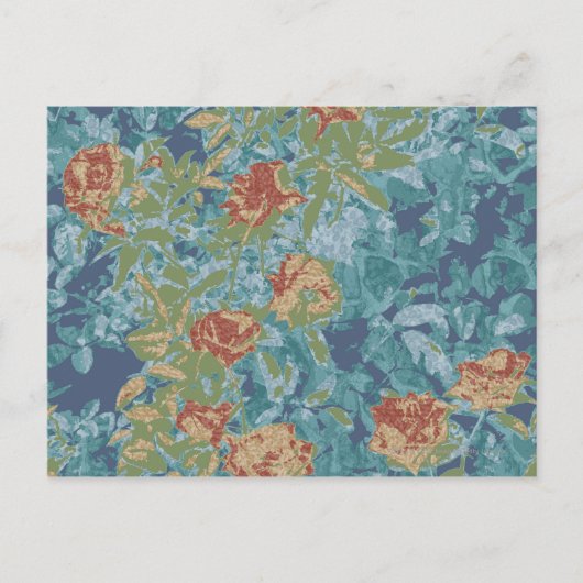 Tarnung und Blumen Postkarte (Vorderseite)