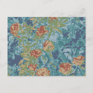 Tarnung und Blumen Postkarte