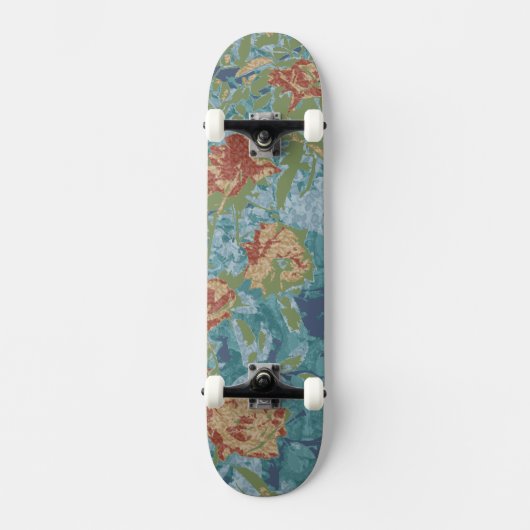 Tarnung und Blumen Skateboard (Vorderseite)