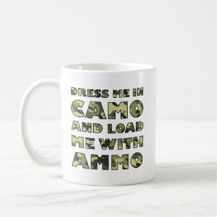 Tarnung und Munition Lustiger Jagdbecher Kaffeetasse