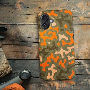 Tarnung und Orange passend Case-Mate iPhone Hülle