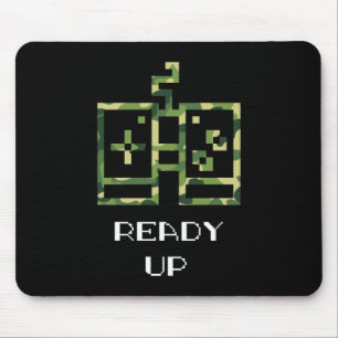 Tarnung Videospiel-Controller Bereit Gamer Mousepad
