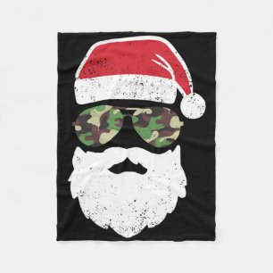 Tarnung Weihnachten im Juli Retro Vintage Tarnung Fleecedecke