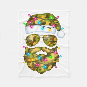 Tarnung Weihnachtsmann Sonnenbrille Camouflage Lus Fleecedecke