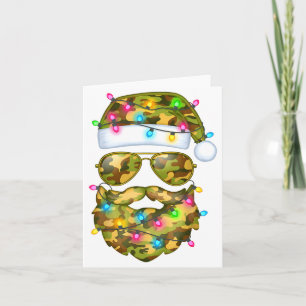 Tarnung Weihnachtsmann Sonnenbrille Camouflage Lus Karte