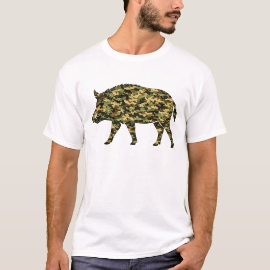 Tarnung Wildschwein T-Shirt (Vorderseite)