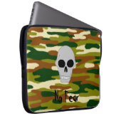 Tarnungs-Braun-und Grüntöne-Schädel stellen keine Laptopschutzhülle (Vorne Rechts)