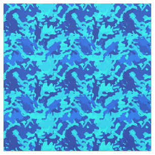 Tarnungs-Camouflage-Druck-Blau Stoff