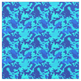 Tarnungs-Camouflage-Druck-Blau Stoff