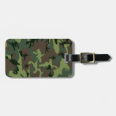 Tarnungs-Camouflage-Grün-Brown-Muster Gepäckanhänger (Vorderseite horizontal)