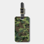 Tarnungs-Camouflage-Grün-Brown-Muster Gepäckanhänger (Vorderseite vertikal)