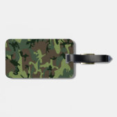 Tarnungs-Camouflage-Grün-Brown-Muster Gepäckanhänger (Rückseite horizontal)